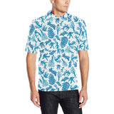 Coral Reef Pattern Print Design 01 Men's All Over Print Polo Shirt