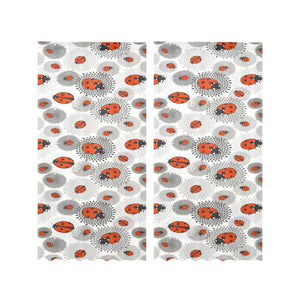 Ladybug Pattern Print Design 05 Gauze Curtain