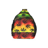 Canabis Marijuana Weed Pattern Print Design 03 All Over Print Chest Bag