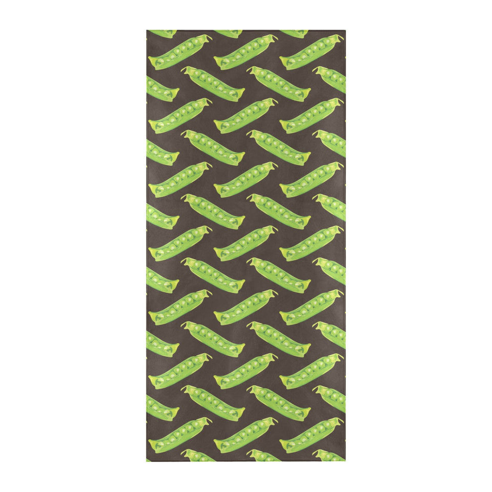 Green Peas Pattern Print Design 05 Beach Towel