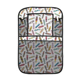 Skate Board Pattern Print Design 05 Car Seat Back Organizer