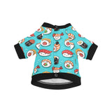 Cute sushi pattern All Over Print Pet Dog Round Neck Fuzzy Shirt