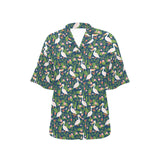 Pelican Pattern Print Design 05 Women's All Over Print Hawaiian Shirt