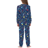 Music Notes Pattern Print Design 03 Kids' Boys' Girls' All Over Print Pajama Set
