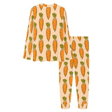 Carrot Pattern Print Design 04 Women's All Over Print Pajama Set