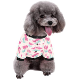 Cute little mermaid pattern All Over Print Pet Dog Round Neck Fuzzy Shirt