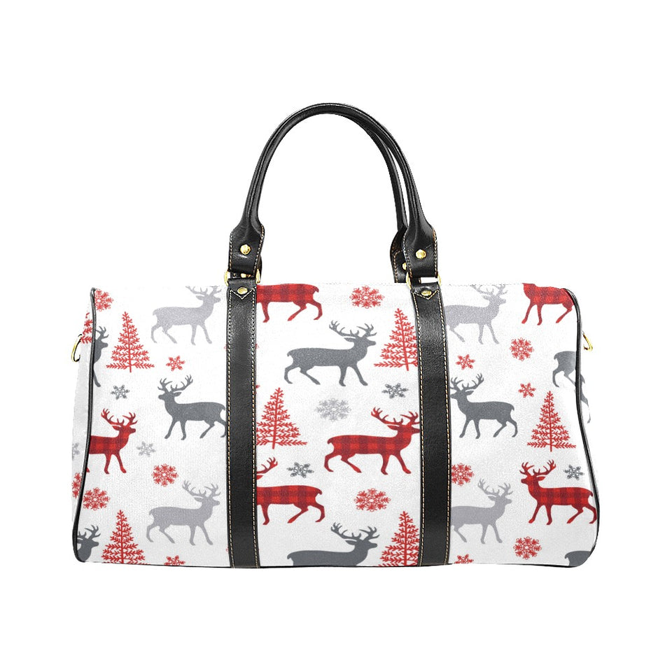 Deer tree snowflakes chrismas pattern Travel Bag