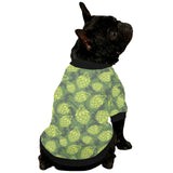 Hop pattern Hop cone background All Over Print Pet Dog Round Neck Fuzzy Shirt
