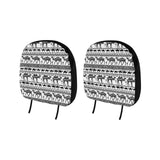 Camel polynesian tribal pattern Car Headrest Cover