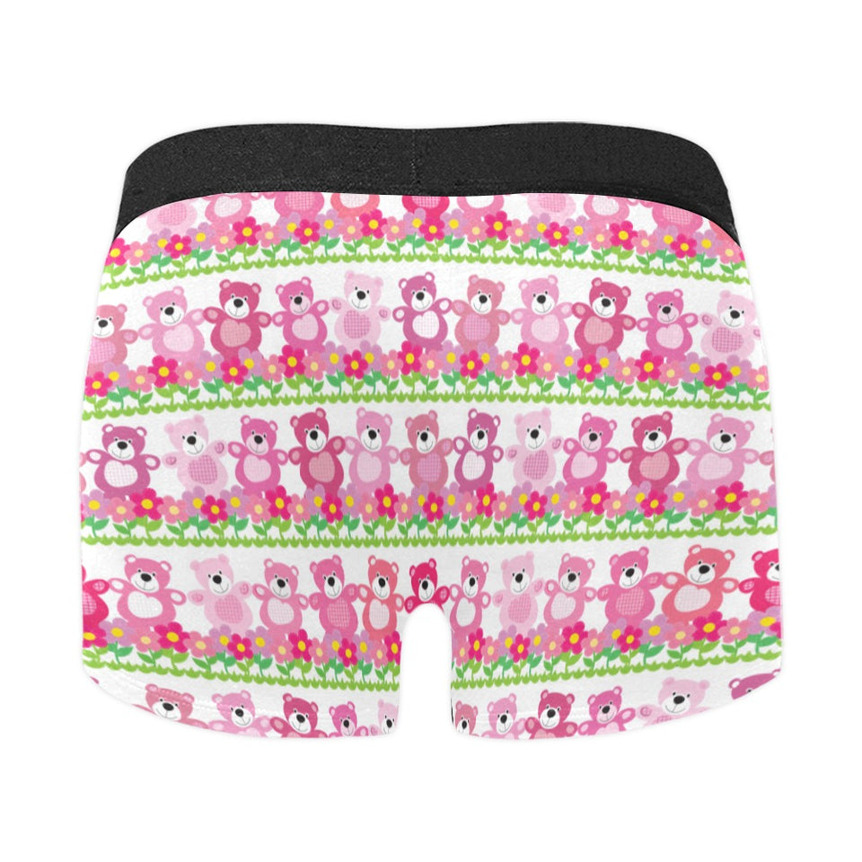 Teddy Bear Pattern Print Design 04 Men's All Over Print Boxer Briefs Men's Underwear