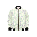 Seahorse shell pattern Kids' Boys' Girls' Bomber Jacket