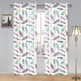 Surfboard Pattern Print Design 04 Gauze Curtain