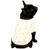 Horseshoes Pattern Print Design 02 All Over Print Pet Dog Round Neck Fuzzy Shirt