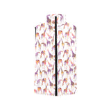 Giraffe Pattern Print Design 02 Men's Padded Vest