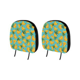 Banana Palm Leaves pattern background Car Headrest Cover