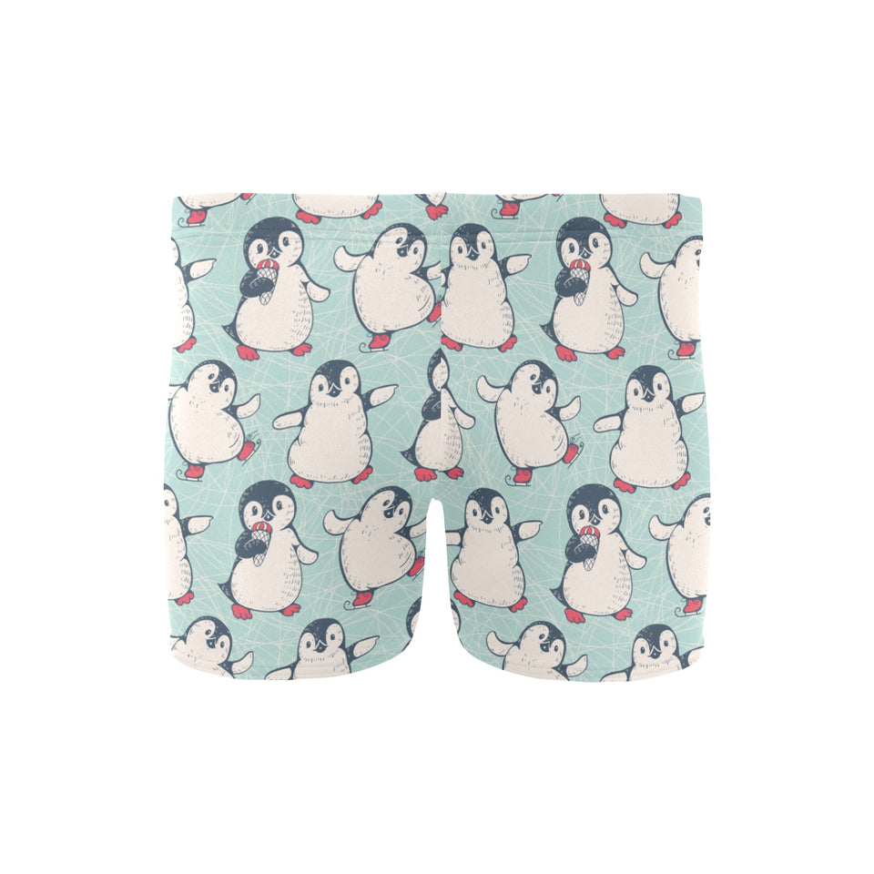 Cute Penguin pattern Men's Swimming Trunks