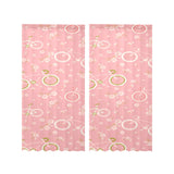 Bicycle Pattern Print Design 02 Gauze Curtain