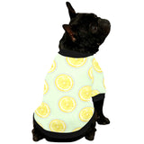 slice of lemon pattern All Over Print Pet Dog Round Neck Fuzzy Shirt