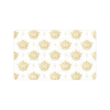 Gold Ornamental lotue waterlily symbol pattern Doormat