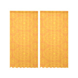 Orange traditional indian element pattern Gauze Curtain