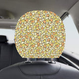 Popcorn Pattern Print Design 03 Car Headrest Cover