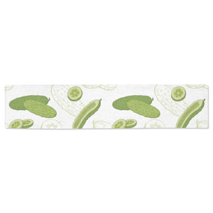 Cucumber sketch pattern Table Runner