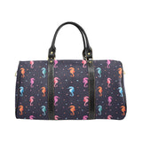 Watercolor colorful seahorse pattern Travel Bag