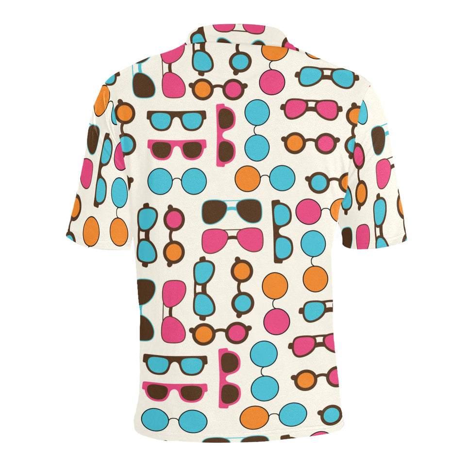 Sun Glasses Pattern Print Design 03 Men's All Over Print Polo Shirt