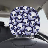Alien Pattern Print Design 01 Car Headrest Cover