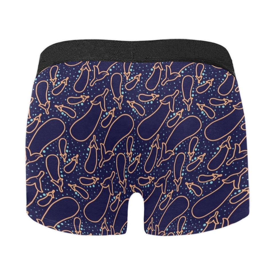 Eggplant Pattern Print Design 04 Men's All Over Print Boxer Briefs Men's Underwear