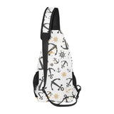 Anchors Rudders pattern All Over Print Chest Bag