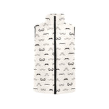 Mustache Beard Pattern Print Design 05 Men's Padded Vest