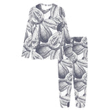 Guava tropical hand drawn pattern Women's All Over Print Pajama Set