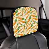 Carrot Pattern Print Design 01 Car Headrest Cover