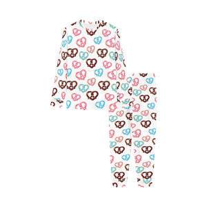 Pretzels Pattern Print Design 04 Kids' Boys' Girls' All Over Print Pajama Set