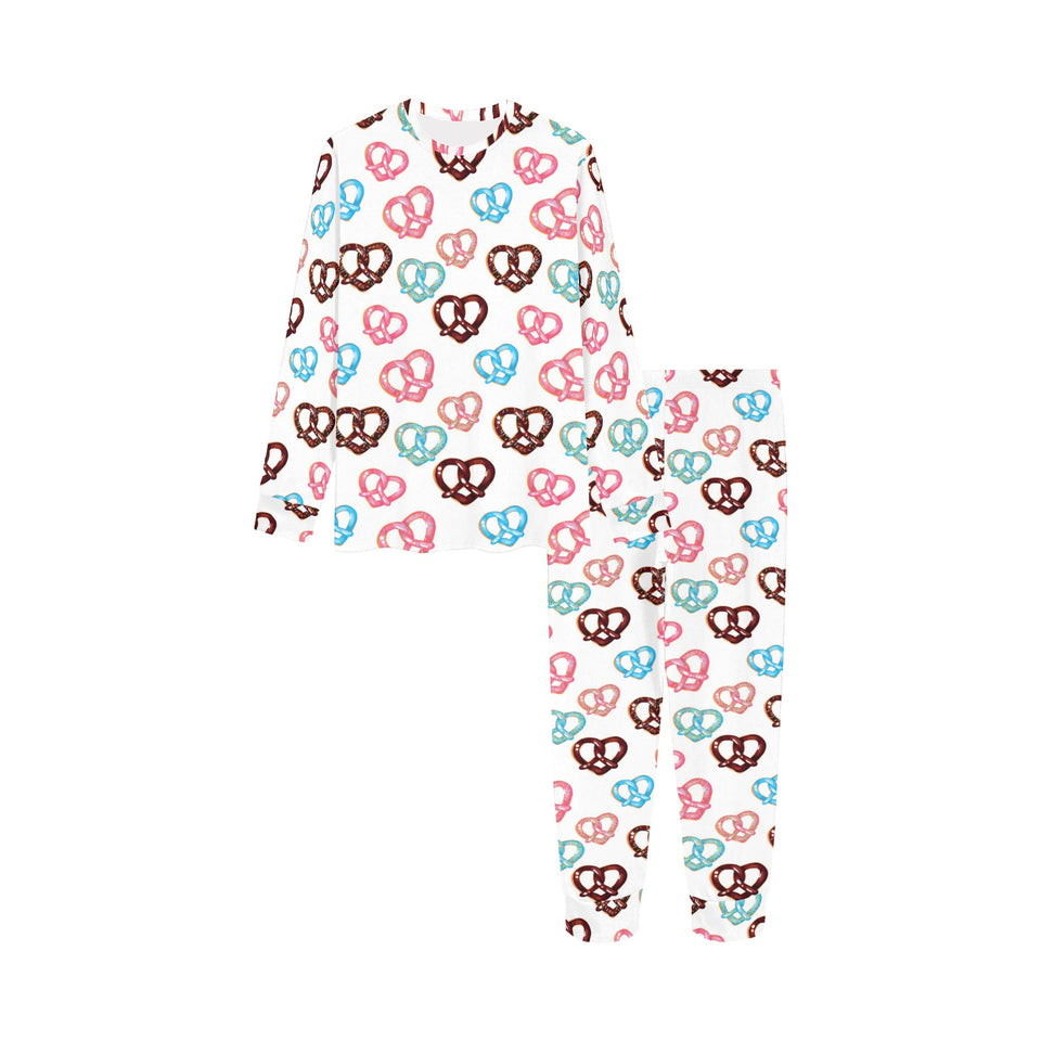 Pretzels Pattern Print Design 04 Kids' Boys' Girls' All Over Print Pajama Set