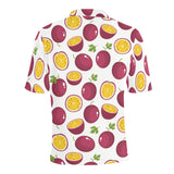 Passion fruit design pattern Men's All Over Print Polo Shirt