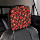Tomato black background Car Headrest Cover