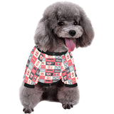 British Pattern Print Design 05 All Over Print Pet Dog Round Neck Fuzzy Shirt