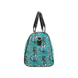 Anchor nautical green background Travel Bag