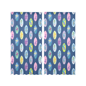 Surfboard Pattern Print Design 03 Gauze Curtain