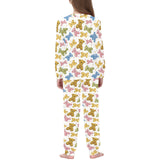 Teddy Bear Pattern Print Design 01 Kids' Boys' Girls' All Over Print Pajama Set