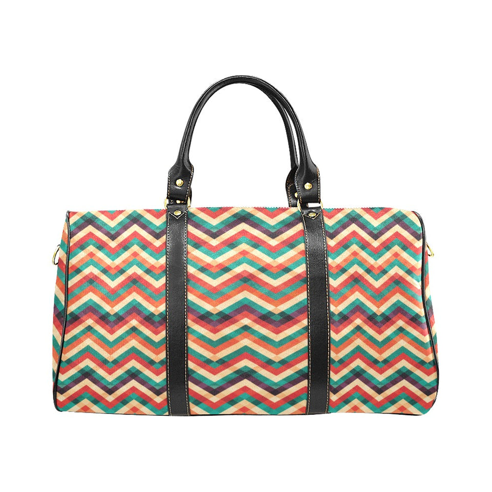 zigzag chevron colorful pattern Travel Bag