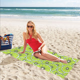 Slices of Lime design pattern Beach Towel