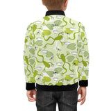Cute frog dragonfly pattern Kids' Boys' Girls' Bomber Jacket