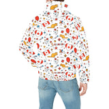 Canada Pattern Print Design 03 Men's Padded Hooded Jacket