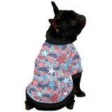 Hand drawn colorful starfish All Over Print Pet Dog Round Neck Fuzzy Shirt