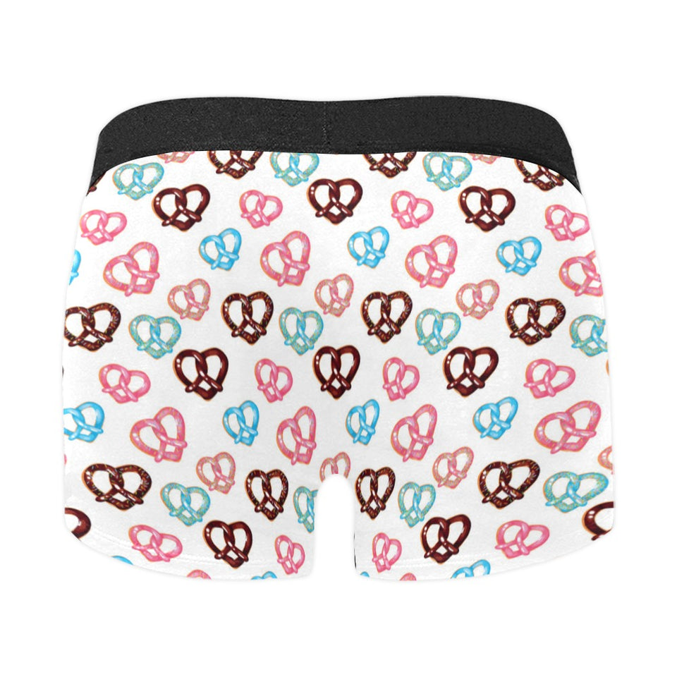 Pretzels Pattern Print Design 04 Men's All Over Print Boxer Briefs Men's Underwear