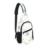 Cute Rhino pattern All Over Print Chest Bag