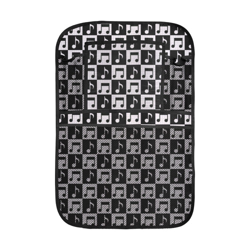 Music Notes Pattern Print Design 01 Car Seat Back Organizer